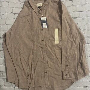 Mens Size XL Dress Shirt Button Down Long Sleeve Canyon Clay Universal Thread